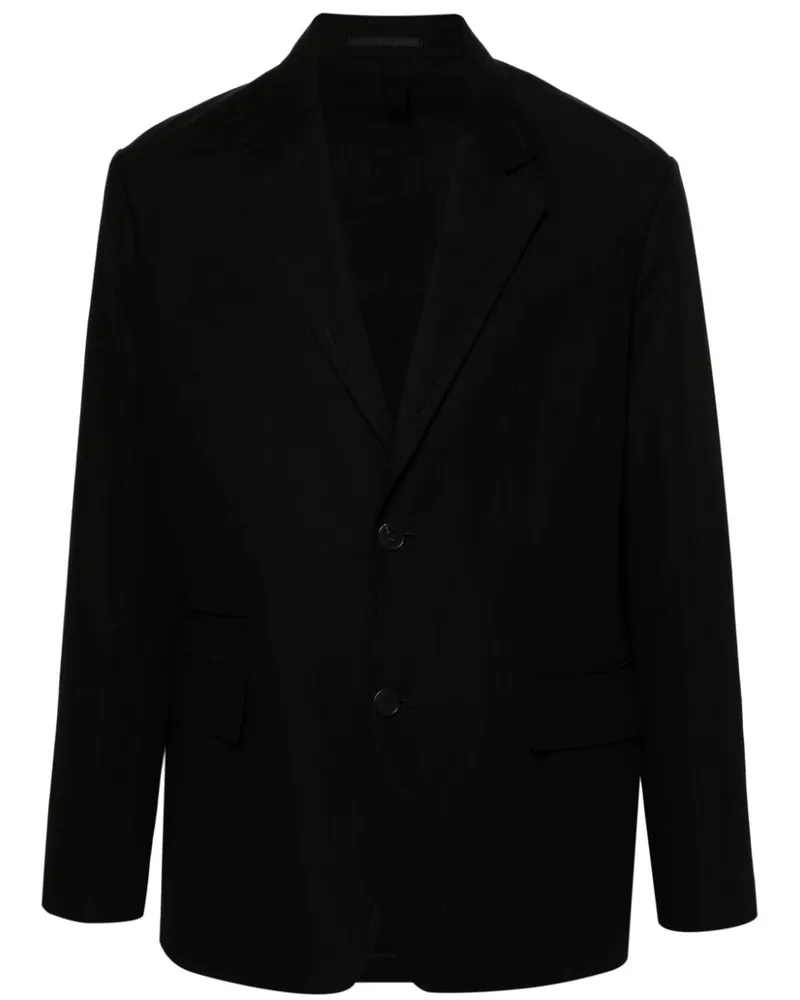 Lanvin Einreihiges Sakko mit fallendem Revers - Schwarz Schwarz