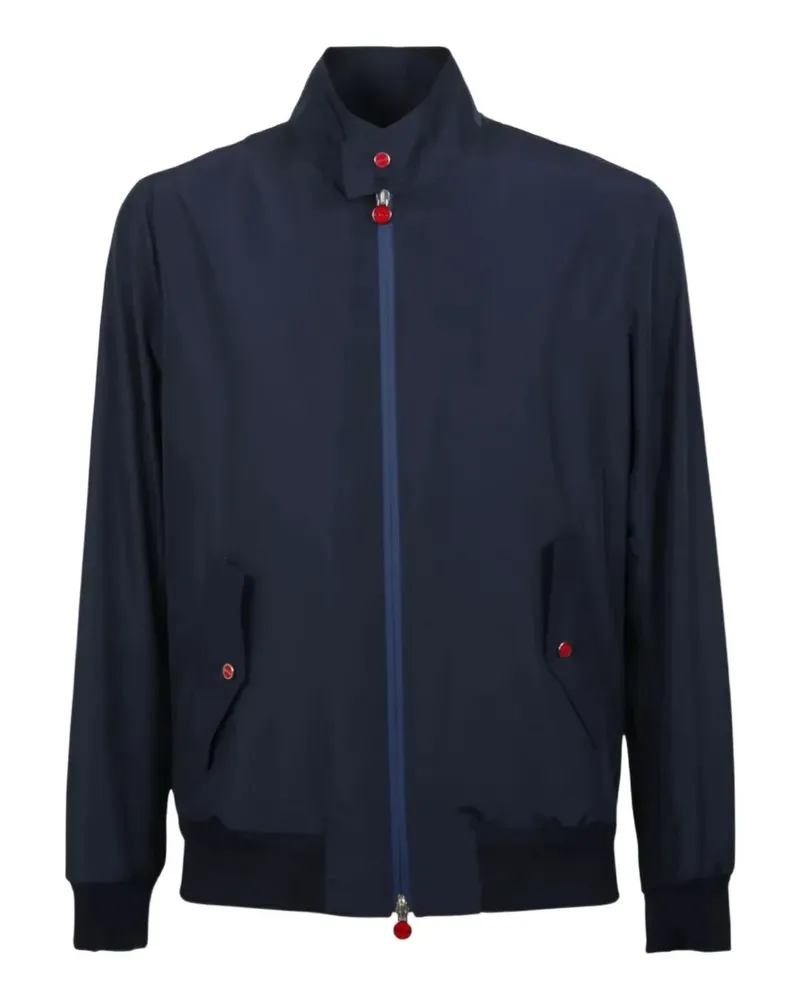 Kiton Bomberjacke mit Stehkragen - Blau Blau