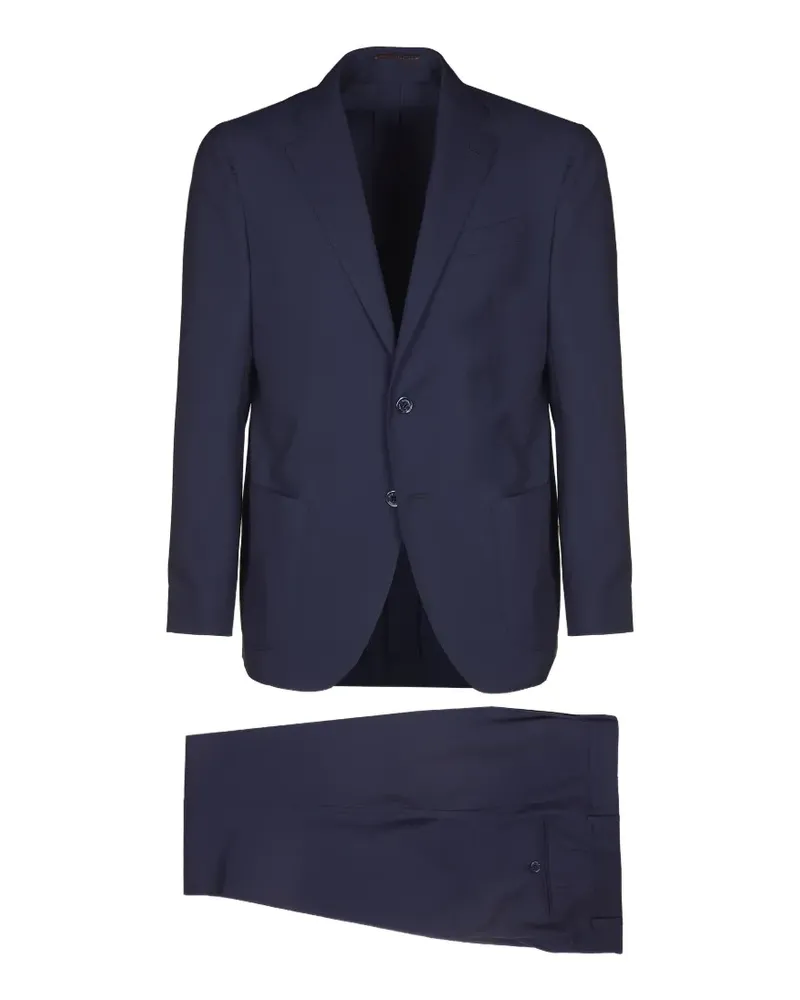 Bagnoli Sartoria Napoli Geknöpfte Hose - Blau Blau