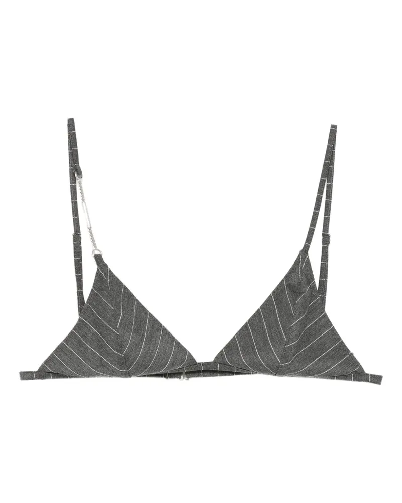 Dondup Nadelstreifen-Oberteil mit Kette - Grau Grau