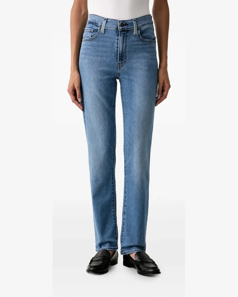 Levi's 722 Straight-Leg-Jeans mit Logo-Patch - Blau Blau