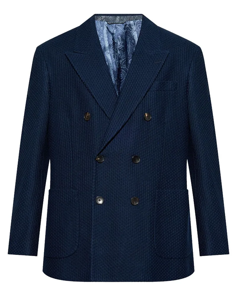 Etro Doppelreihiges Sakko - Blau Blau