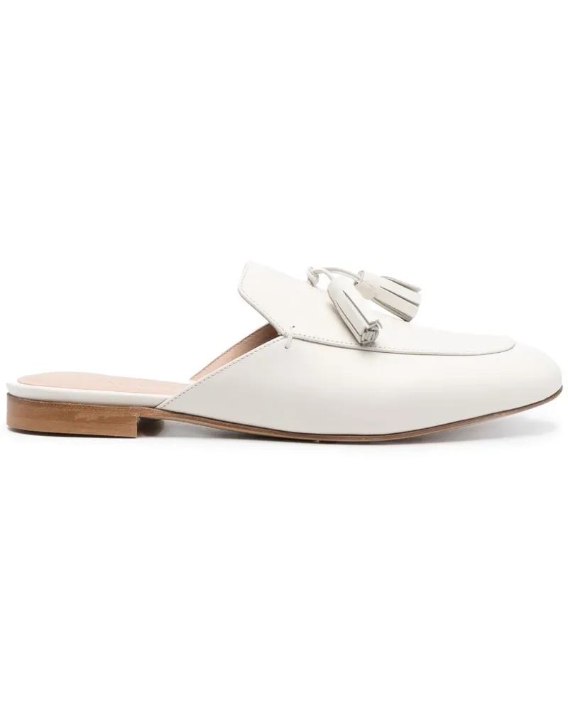 Scarosso Mules aus Leder - Weiß Weiß