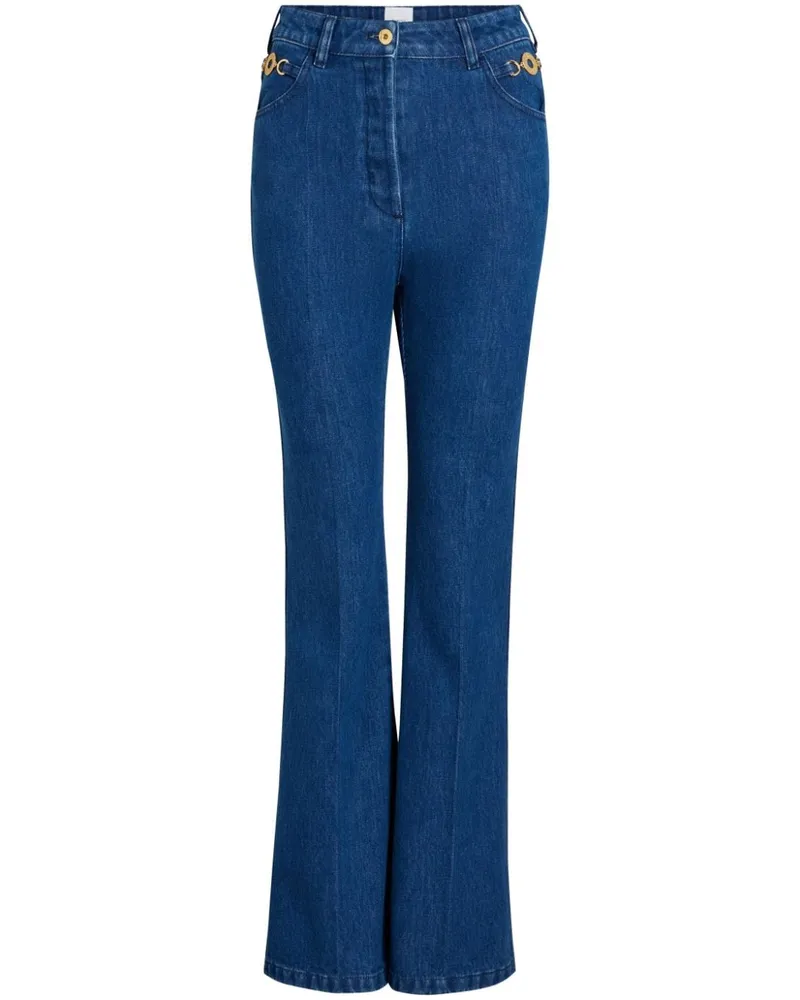 Patou Hose mit weitem Bein - Blau Blau