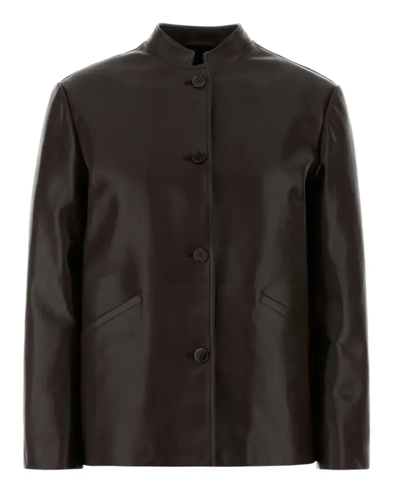 Jil Sander leather jacket - Braun Braun