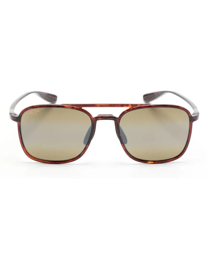 Maui Jim Keokea Pilotenbrille in Schildpattoptik - Braun Braun