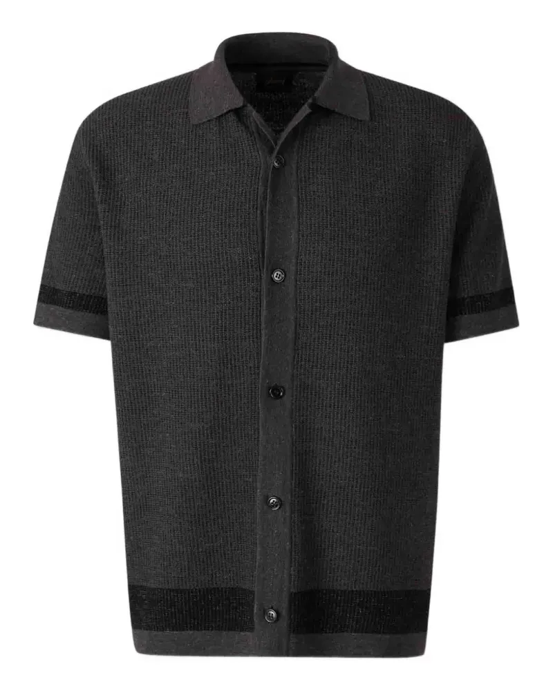 Brioni Gestricktes Hemd - Grau Grau