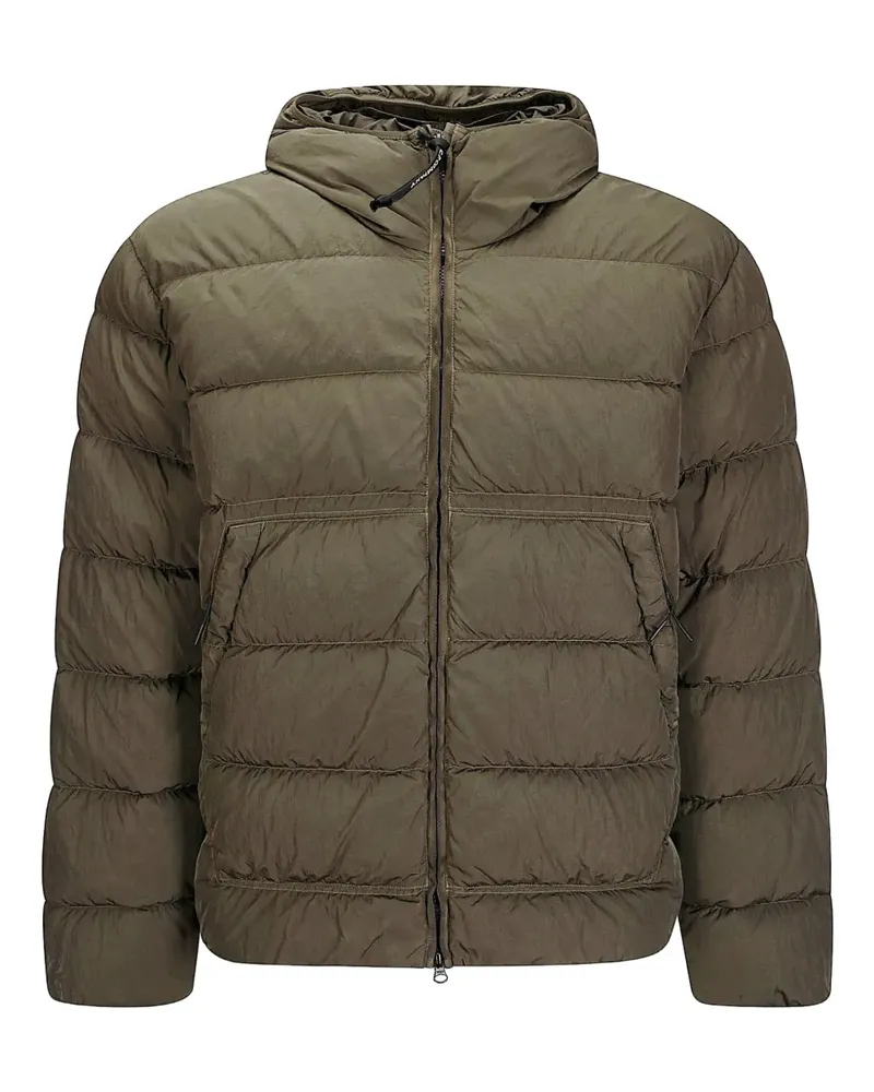 C.P. Company Gesteppte Kapuzenjacke - Grün Grün
