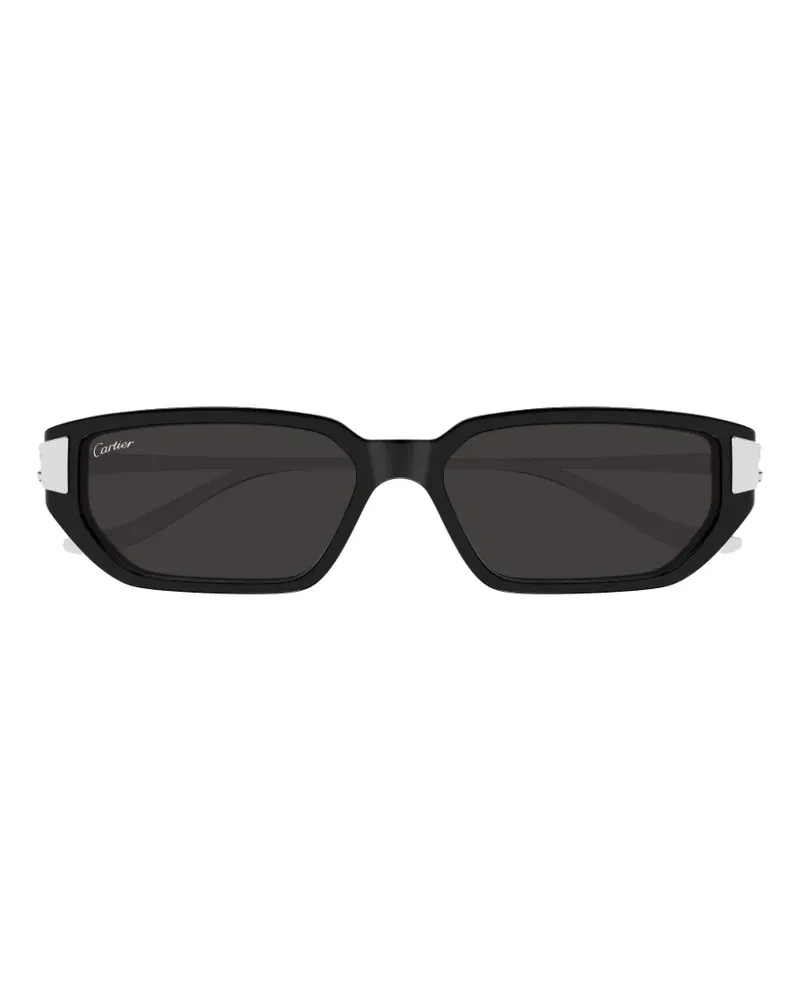 Cartier Panthère de Cartier Sonnenbrille mit eckigem Gestell - Schwarz Schwarz