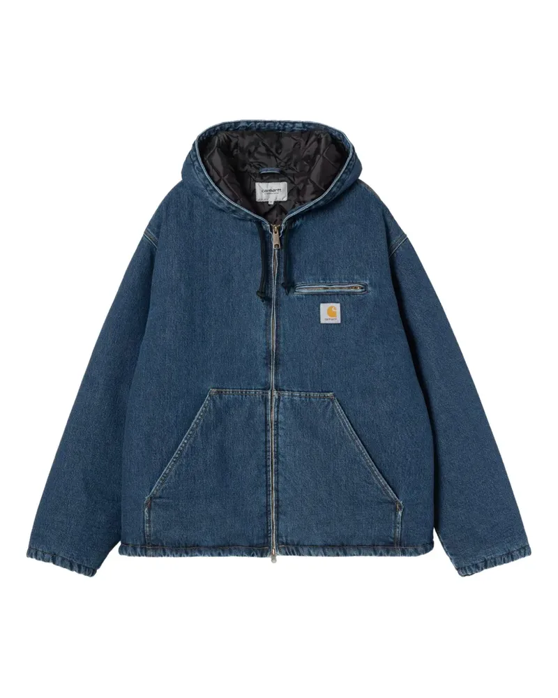 Carhartt WIP Cleveland hooded denim jacket - Blau Blau