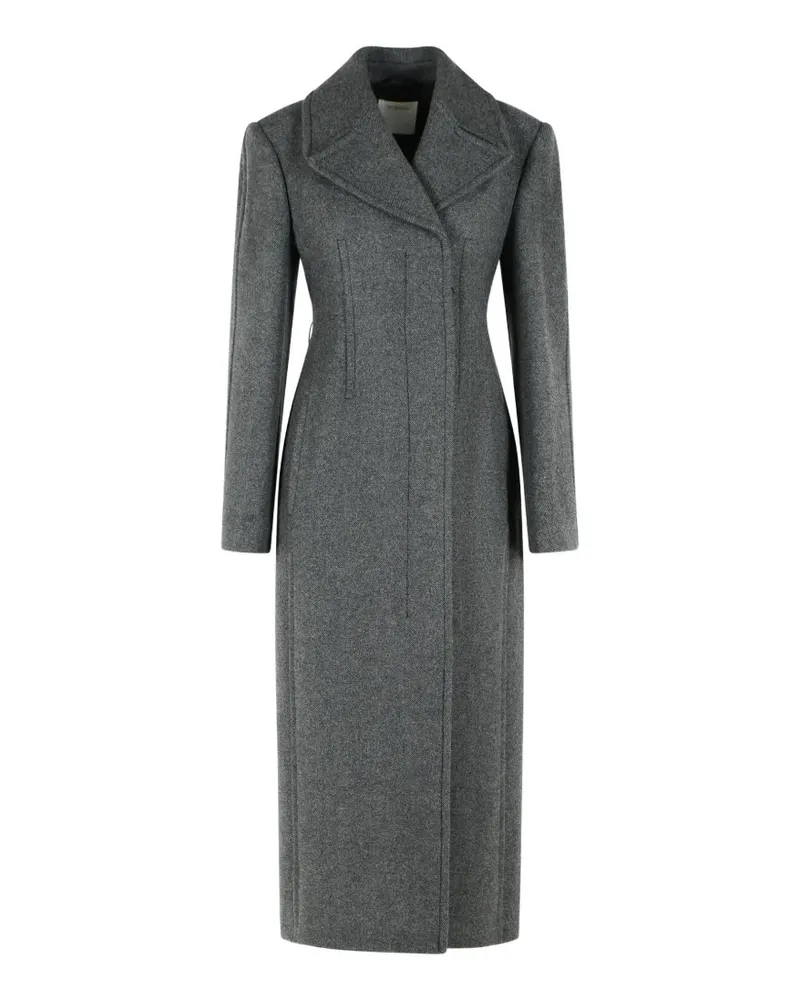 SPORTMAX Mantel mit Chevron-Effekt - Schwarz Schwarz