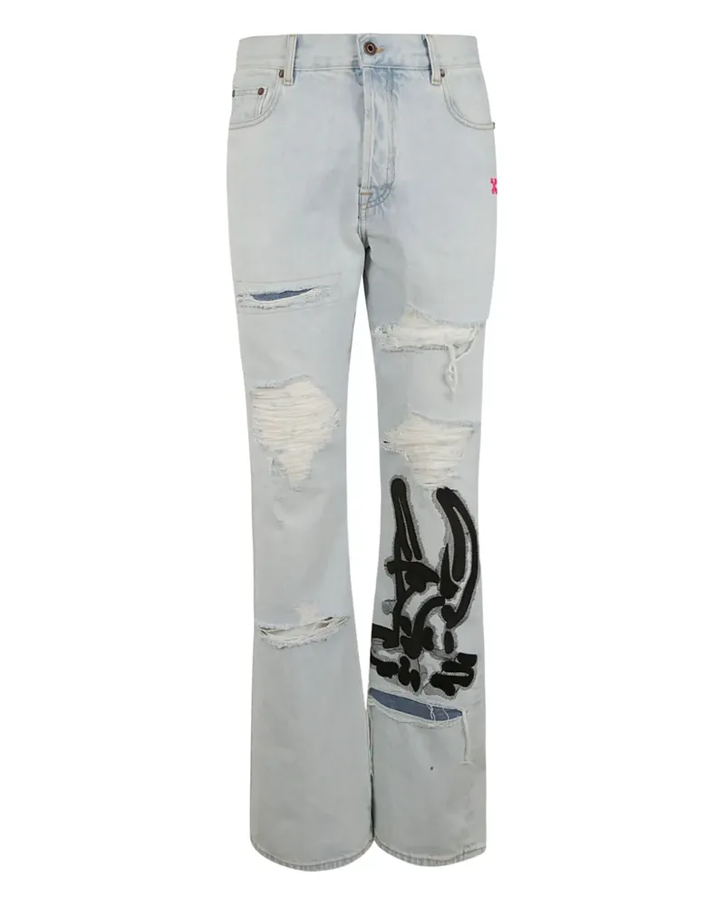 OFF-WHITE Jeans mit Bleached-Effekt - Blau Blau