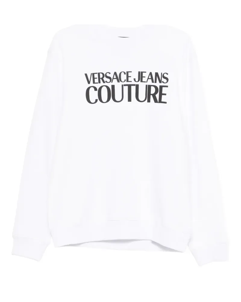 Versace Jeans Sweatshirt mit Logo - Weiß Weiß