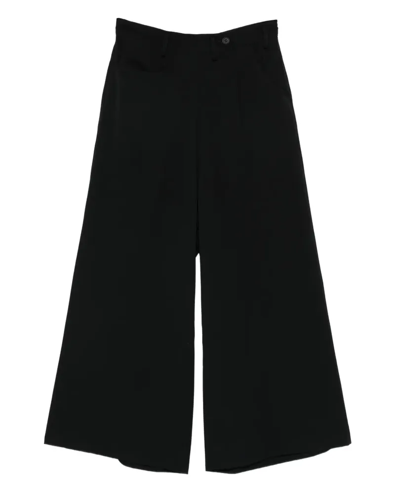 Yohji Yamamoto zip-fastening trousers - Schwarz Schwarz
