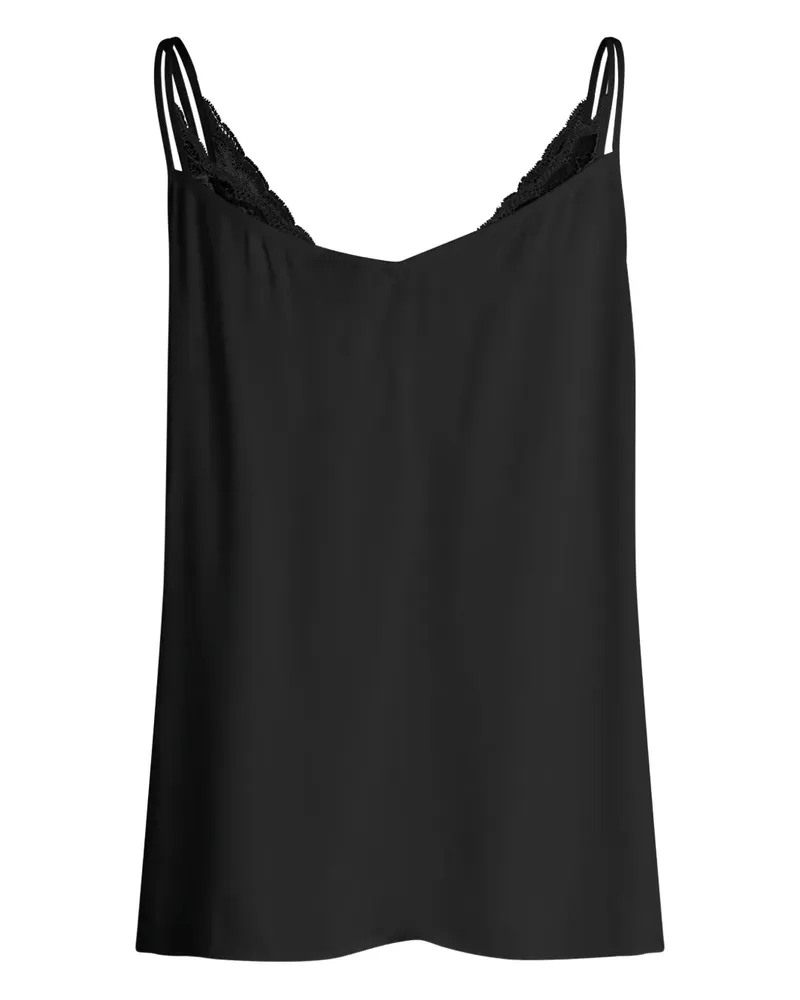 HUGO BOSS Camisole-Top mit Spitzensaum - Schwarz Schwarz