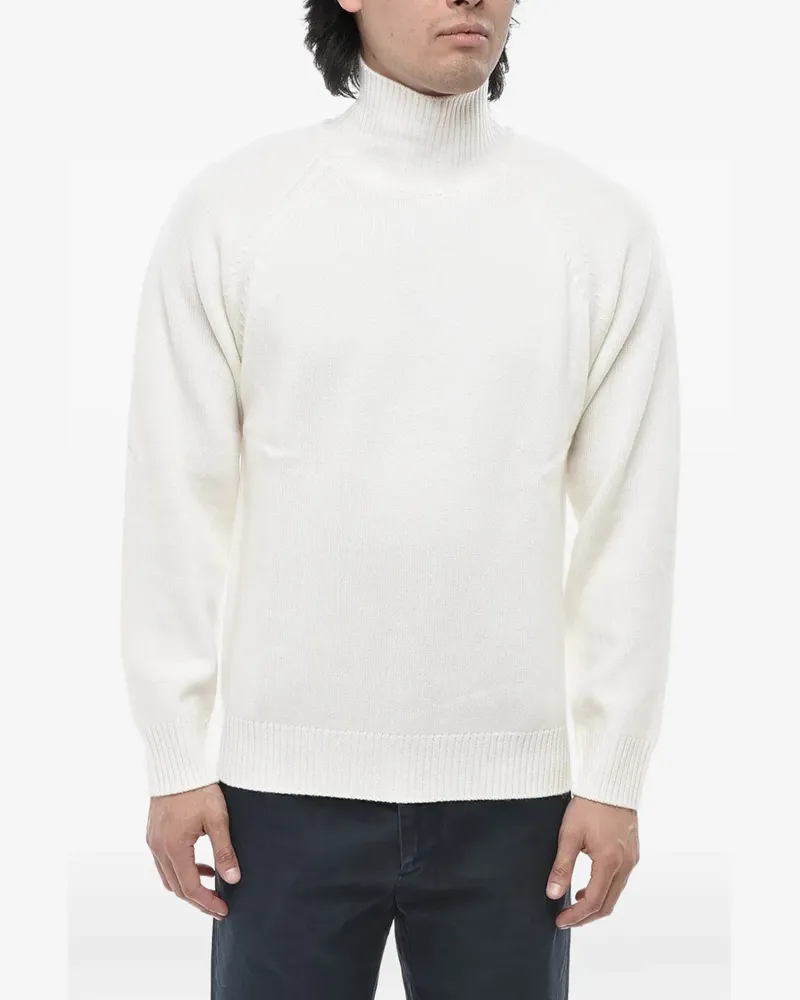 Paolo Pecora Milano ribbed-edge turtleneck sweater - Nude Nude