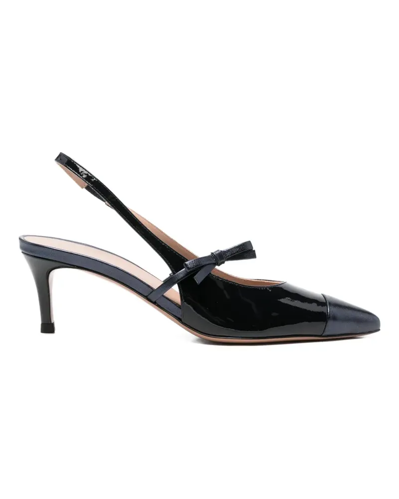 FESTA Milano Berice bow-detail leather pumps - Blau Blau