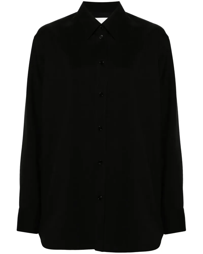 Jil Sander Langärmeliges Hemd - Schwarz Schwarz