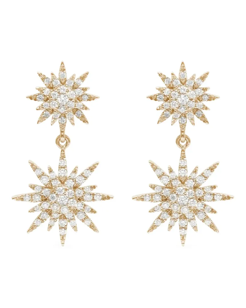 DJULA Sun Hängeohrringe mit Diamanten - Gold Gold