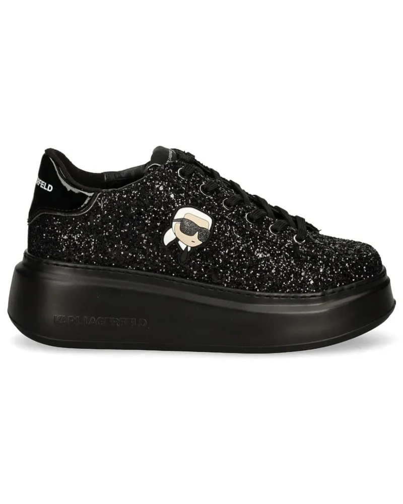 Karl Lagerfeld Ikonik Kapri Sneakers - Schwarz Schwarz