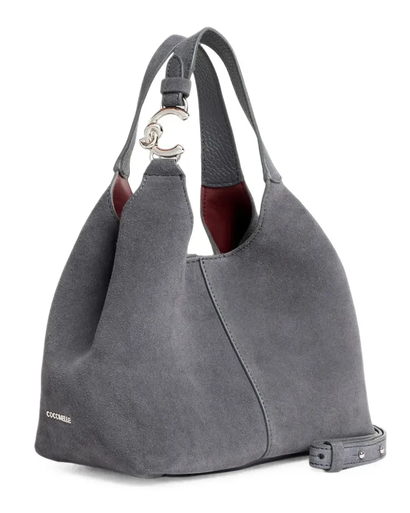 Coccinelle suede leather shoulder bag - Grau Grau