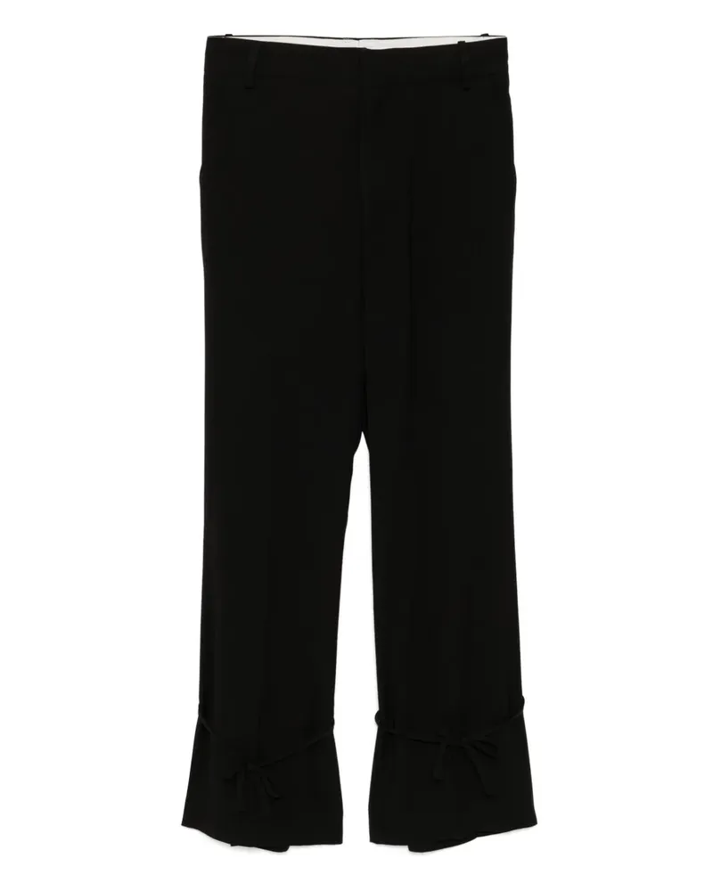 Rokh Ausgestellte Hose - Schwarz Schwarz