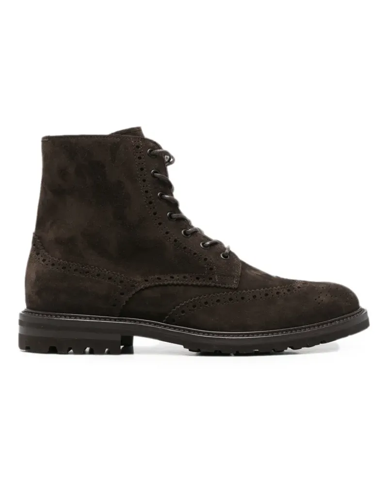 Henderson brogue-detail lace-up boots - Braun Braun