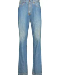 Maison Margiela Americana Jeans mit Umschlag Blau