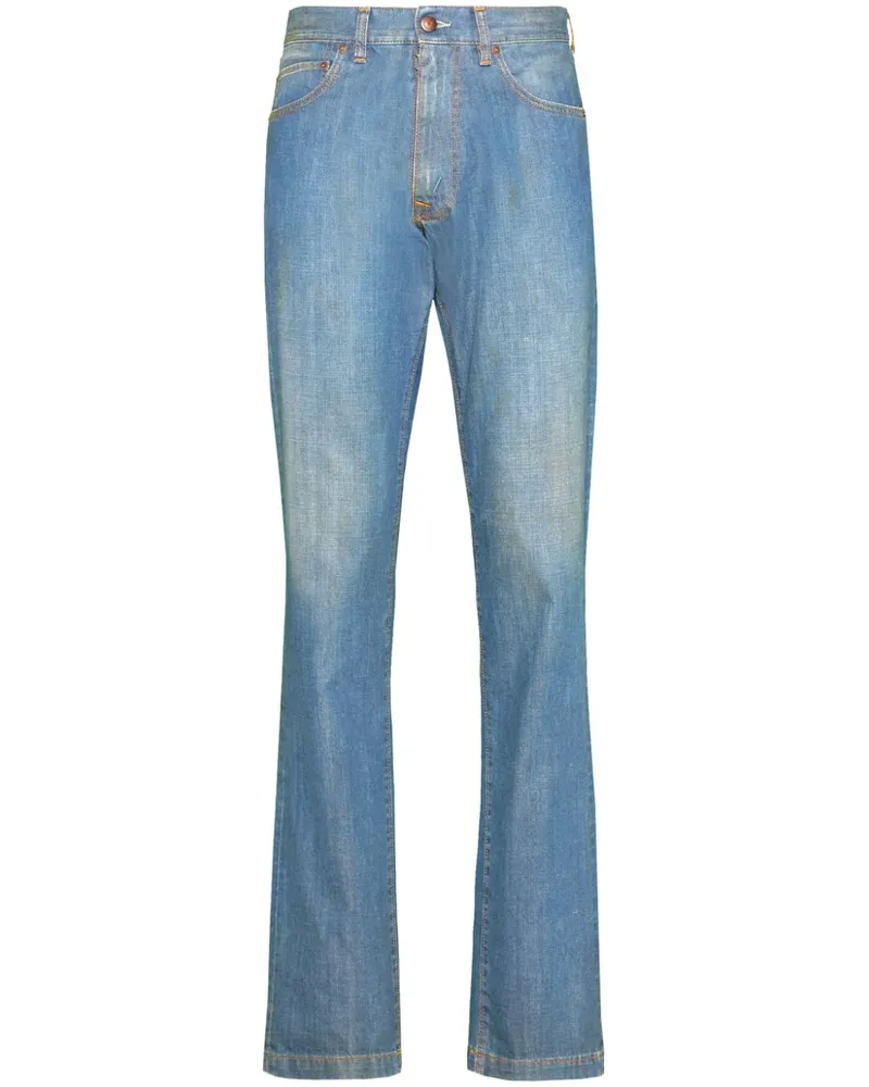 Maison Margiela Americana Jeans mit Umschlag - Blau Blau