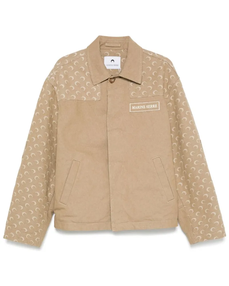 Marine Serre Jacke aus Moon-Jacquard - Nude Nude
