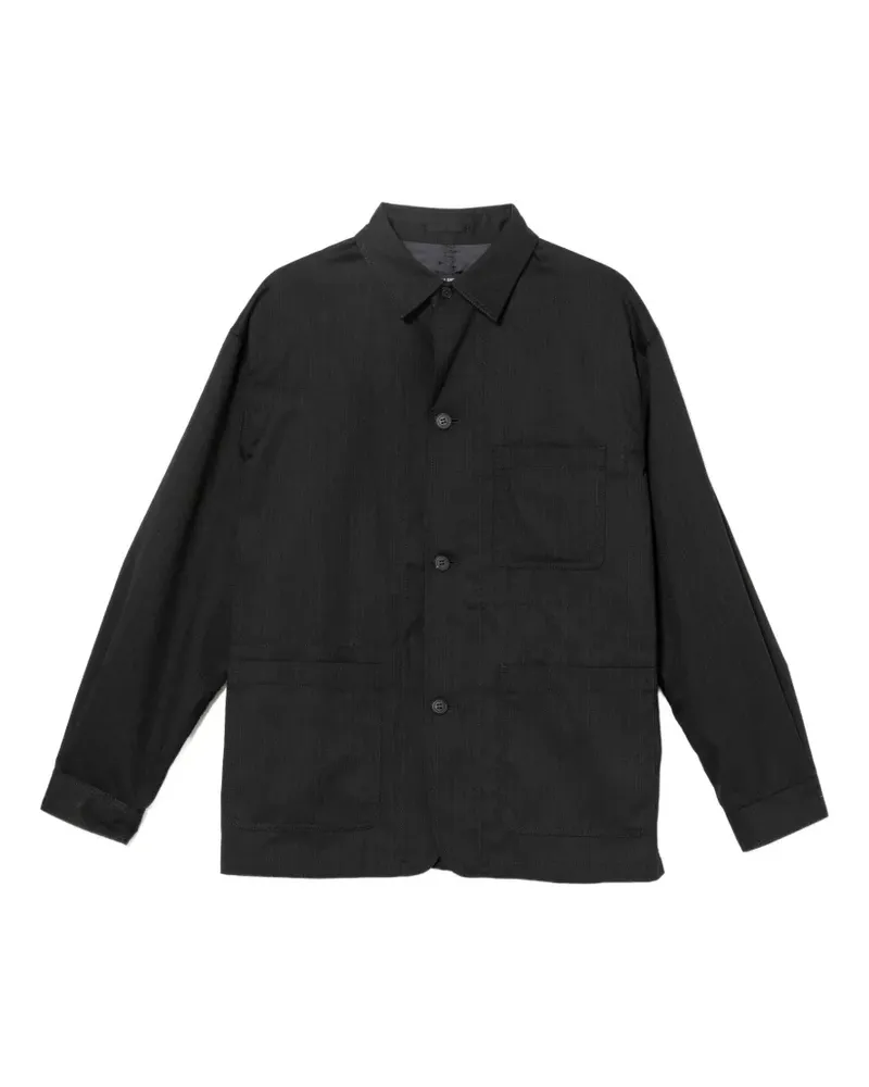 Comme des Garçons Twill-Hemdjacke - Schwarz Schwarz
