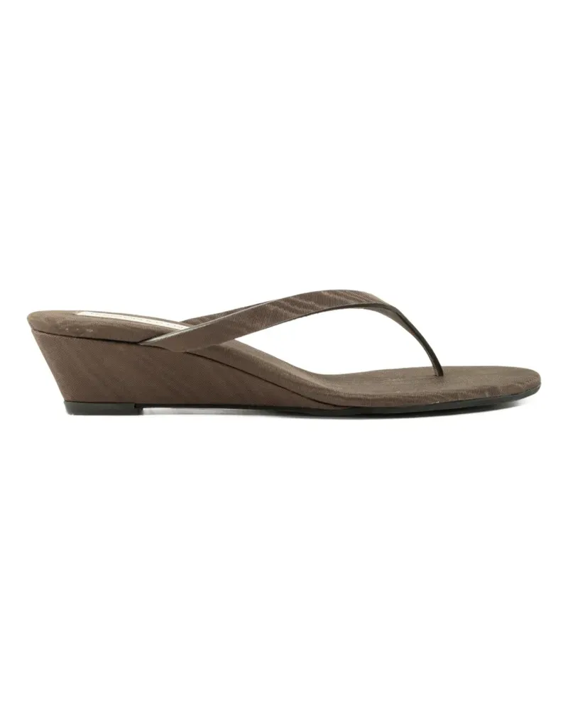 Christopher Esber Scala Wedge-Sandalen mit Zehensteg - Braun Braun