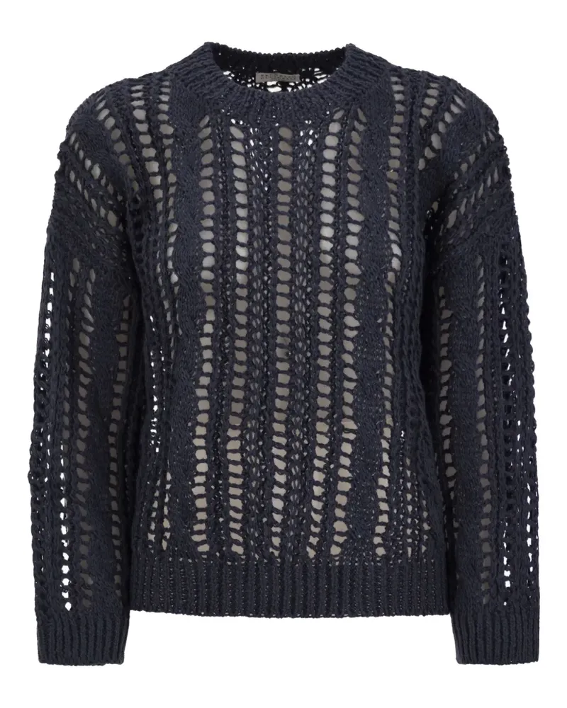 Brunello Cucinelli Langärmeliger Pullover - Blau Blau