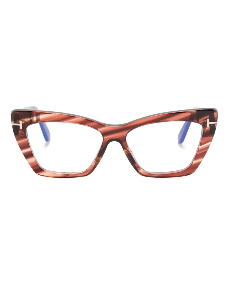 Tom Ford Cat-Eye-Brille - Braun Braun