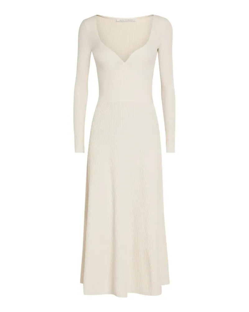 Maria Mcmanus ribbed-knit midi dress - Nude Nude