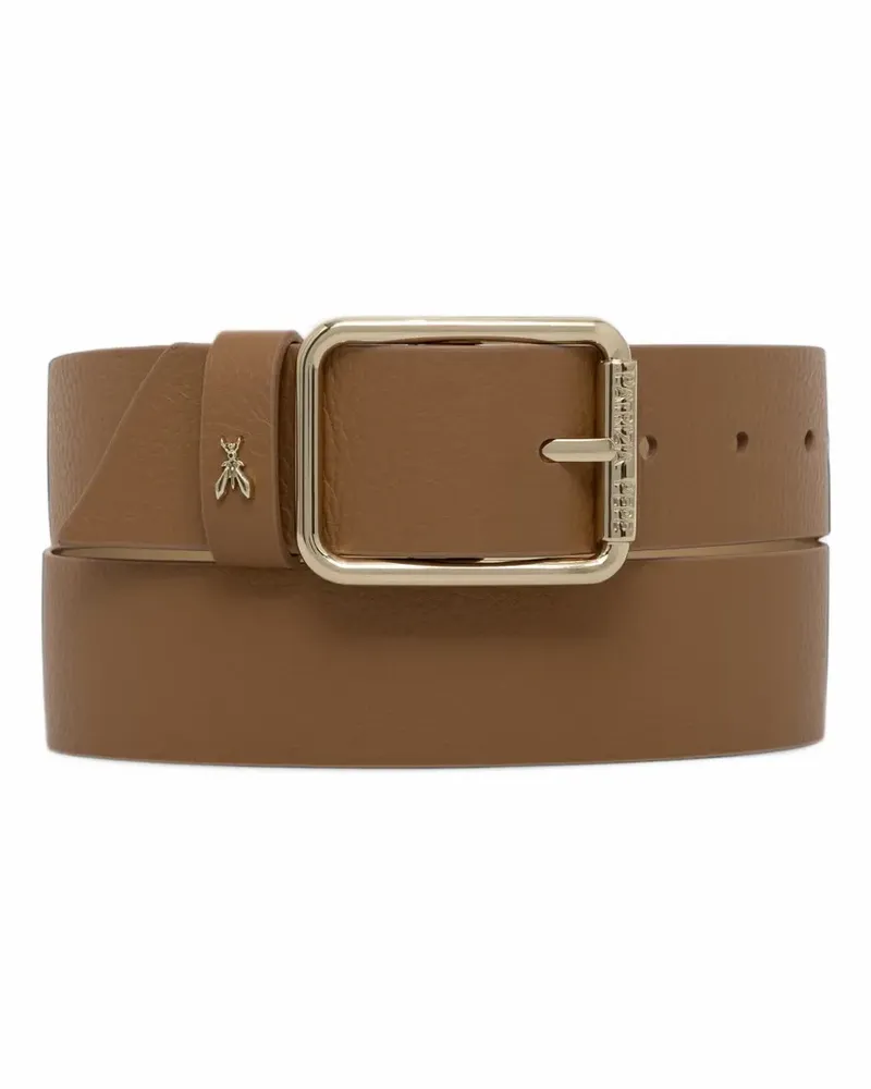 Patrizia Pepe grainy leather belt - Braun Braun