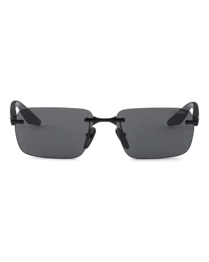 Prada rectangle-frame sunglasses - Schwarz Schwarz