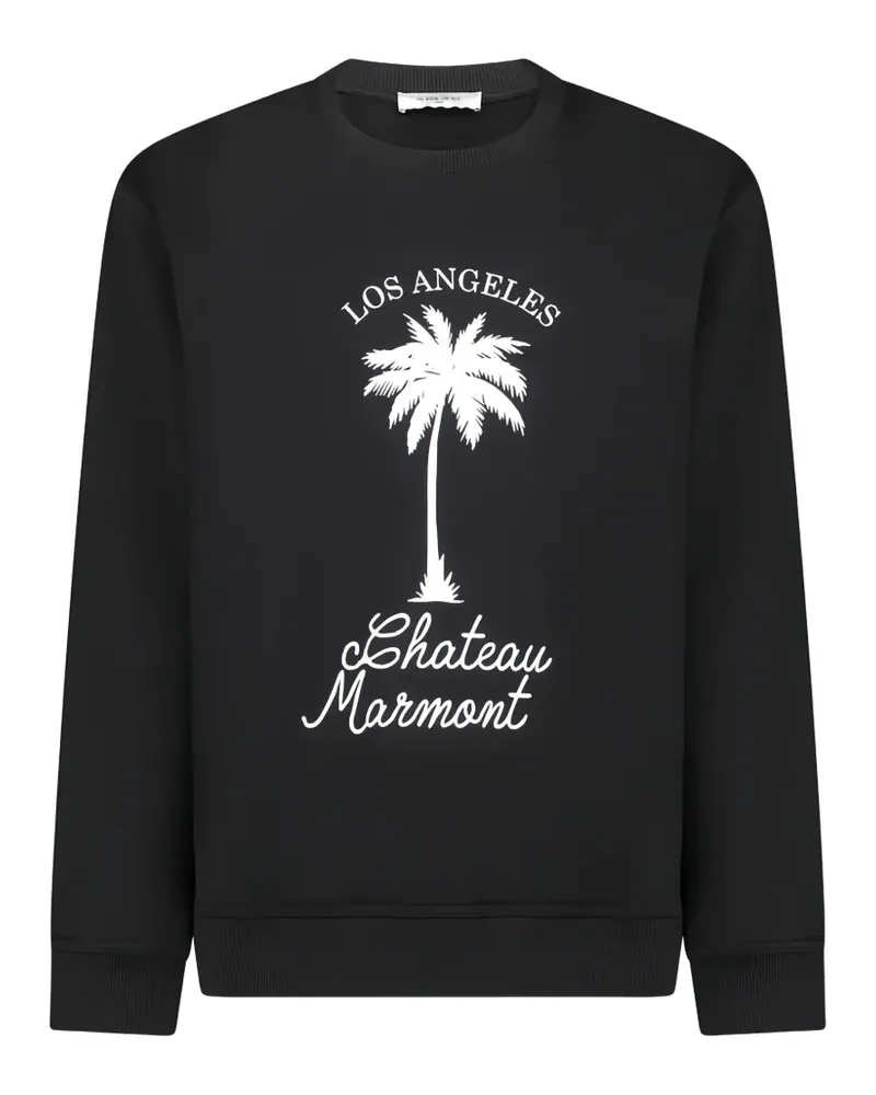 IH NOM UH NIT palm-print crew-neck sweatshirt - Schwarz Schwarz