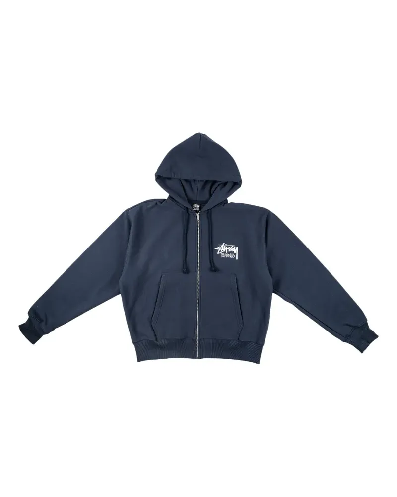 Stüssy logo-print hoodie - Blau Blau