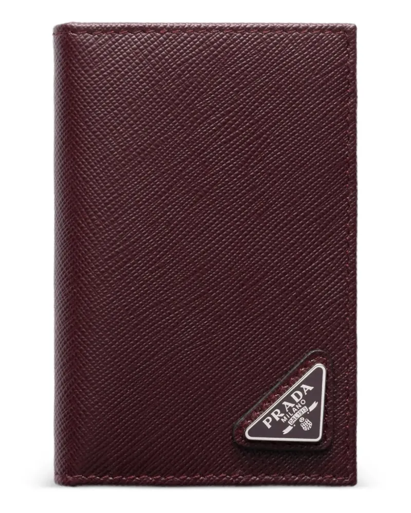 Prada Kartenetui mit Logo - Rot Rot