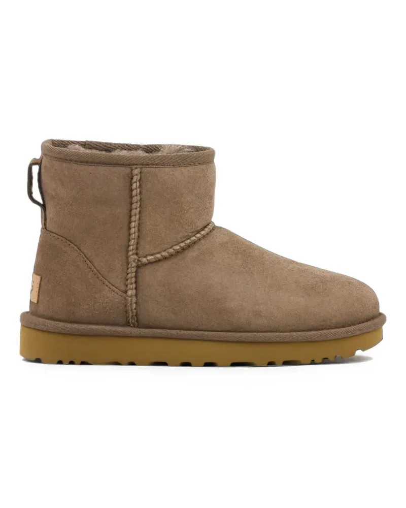 UGG Classic Mini II Stiefeletten aus Leder - Braun Braun