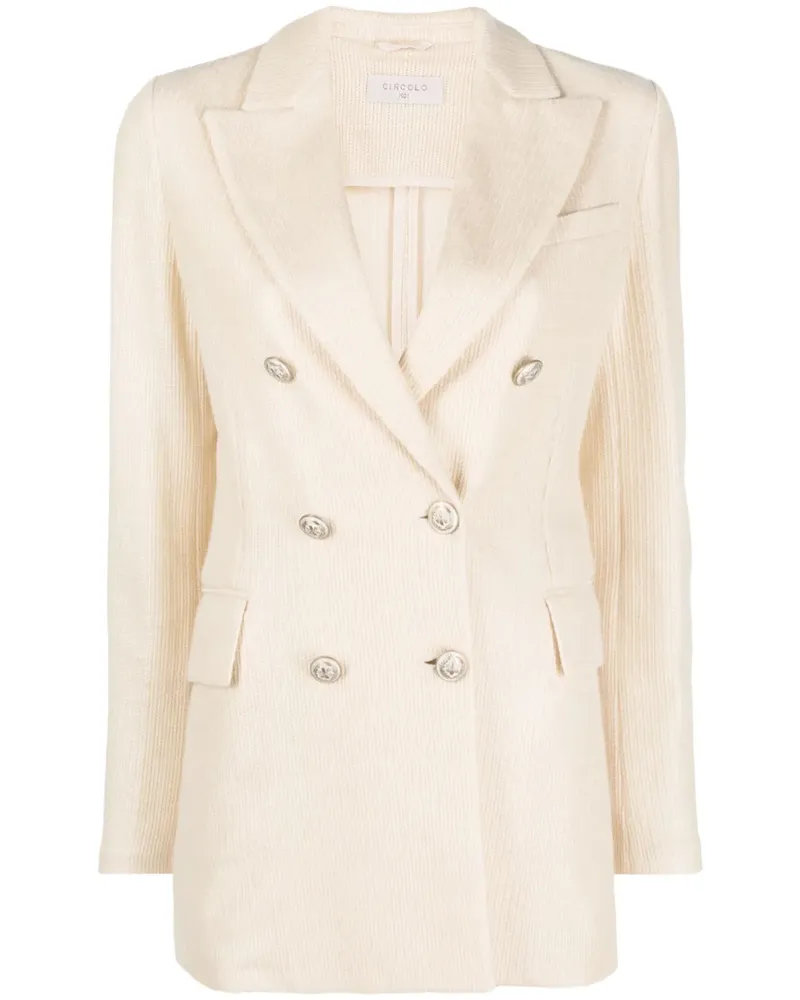 CIRCOLO 1901 Doppelreihiger Blazer - Nude Nude