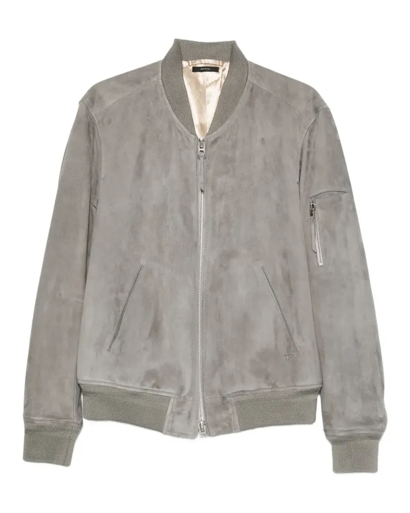 Tom Ford zip-pocket bomber jacket - Grau Grau