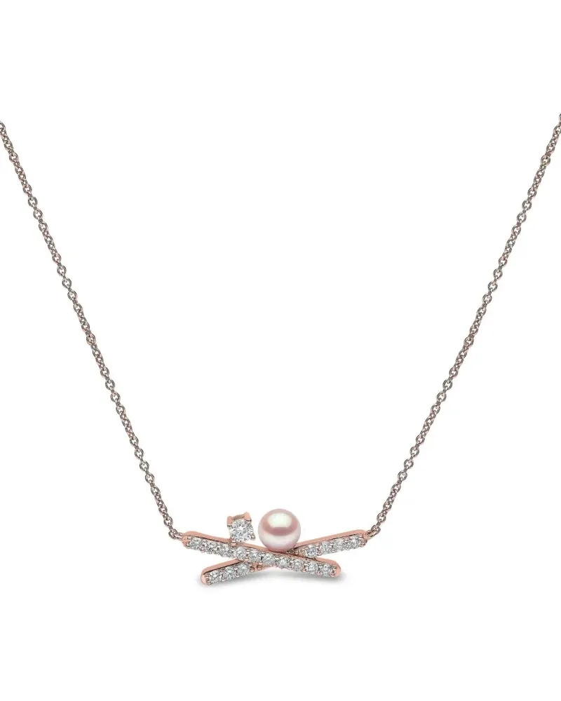 YOKO London pearl and diamond necklace - Rosa Rosa