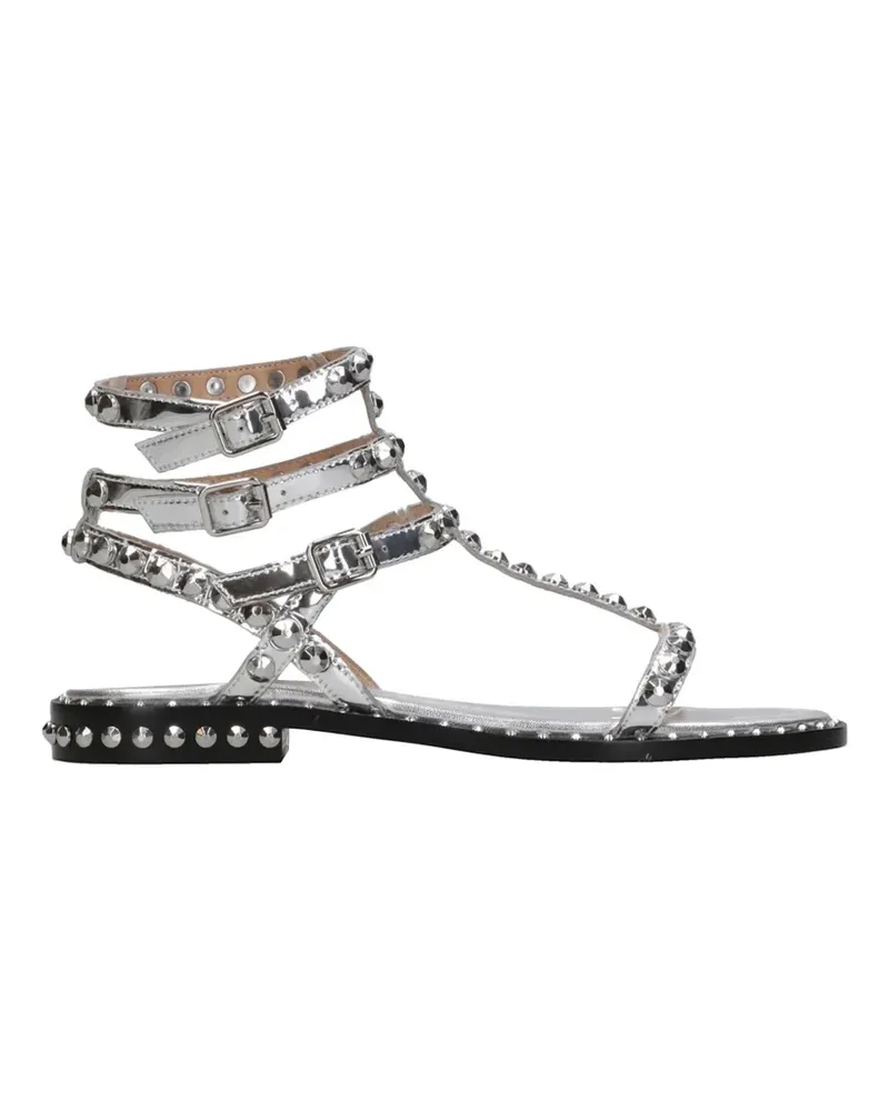ash Play studded buckled sandals - Silber Silber