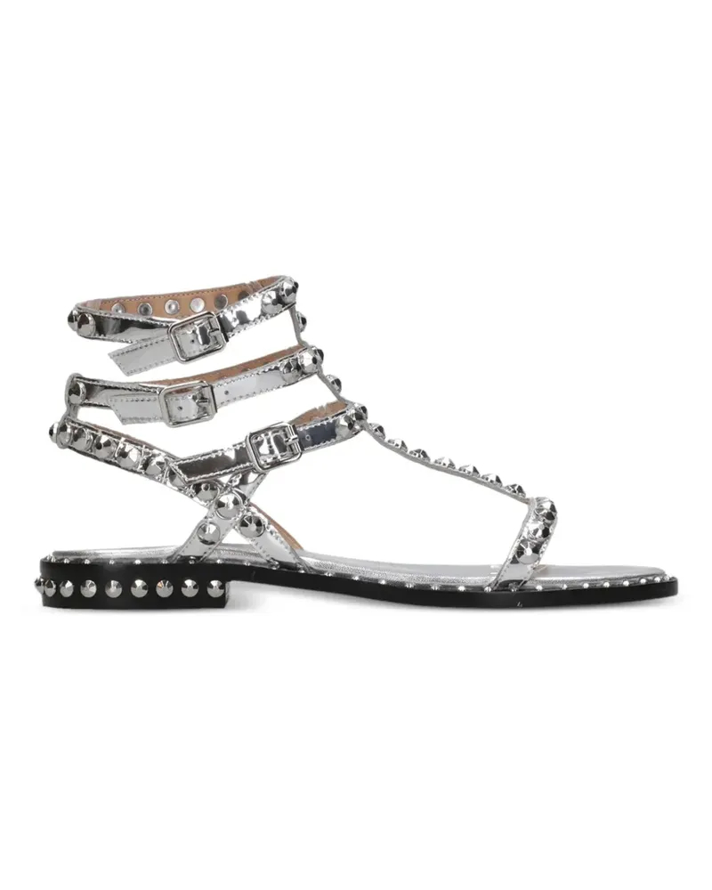 ash Play studded buckled sandals - Silber Silber