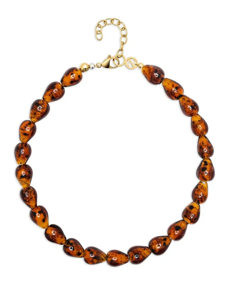 Nialaya beaded amber necklace - Braun Braun