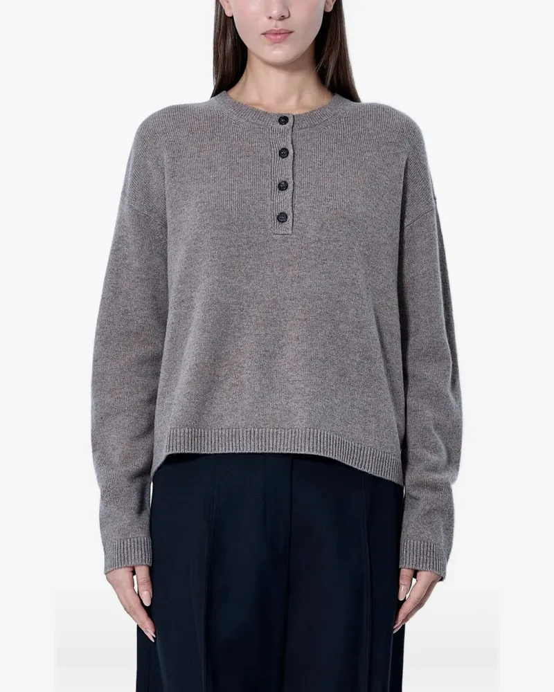 Max Mara Max Mara Pullover mit Knopfleiste - Grau Grau