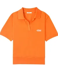 SPORTY & RICH Poloshirt mit Logo-Stickerei Orange