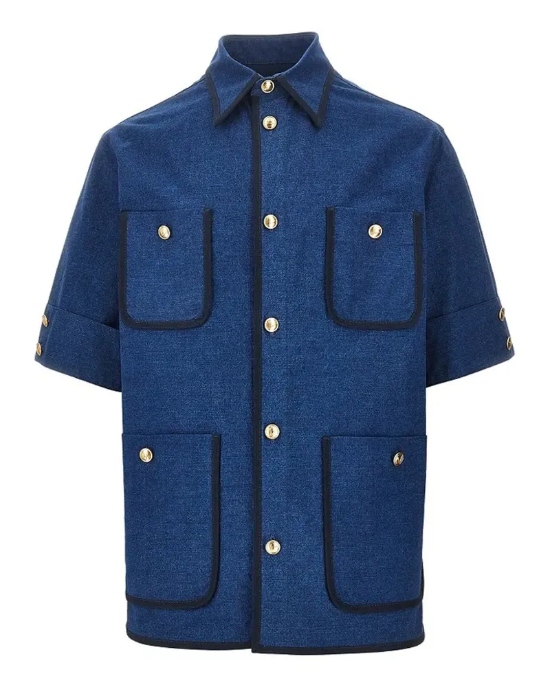 Valentino Garavani chest-pocket shirt - Blau Blau